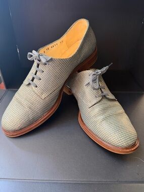 Roberto Clergerie Women’s Casual Woven Lace-Up Derby Shoes Sparkling Blue